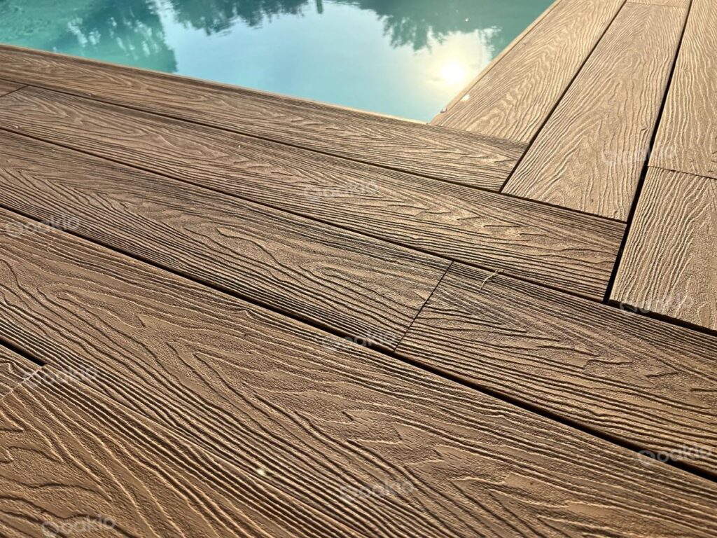 oakio waterproof wpc decking near swimming pool 1024x768 1